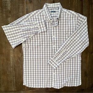 Fish Hippie Men's Plaid Long Sleeve Button Down Shirt Size XL